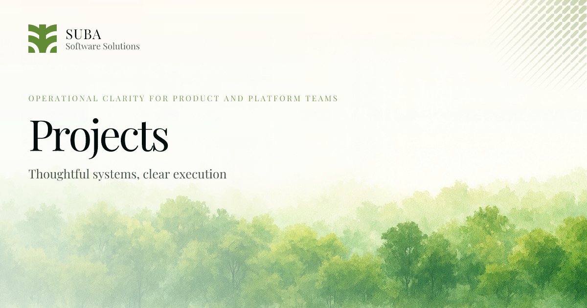 Projects | Suba Software Solutions